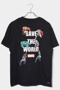 【中古】F.C.Real Bristol FCRB エフシーレアルブリストル MARVEL SUPER HEROES/TEE マーベル 半袖Tシャツ M