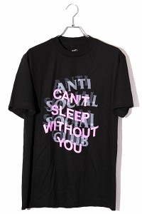 【中古】アンチソーシャルソーシャルクラブ SIZE:M Cant Sleep Without You T-shirt 半袖Tシャツ ブラック /◆ メンズ