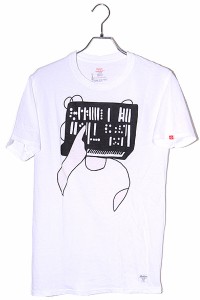 【中古】ベドウィン & ザ ハートブレイカーズ ヘインズ プリント 半袖Tシャツ 2 WHITE ホワイト /◆ メンズ