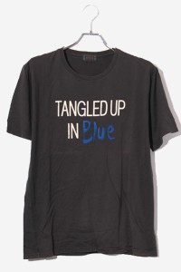 【中古】WACKO MARIA RUDEES tangled up in blue コットン プリント 半袖Tシャツ M チャコール /◆ メンズ