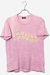 【中古】TMT ティーエムティー コットン プリント クルーネック 半袖 Tシャツ M PINK ピンク TCS-F1208 /◆ メンズ