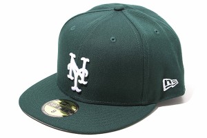 【中古】63.5cm 未使用品 ニューエラ 59FIFTY ニューヨーク メッツ キャップ 8 ダークグリーン /● メンズ