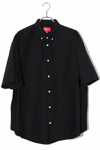 【中古】23SS Supreme シュプリーム SIZE:L LOOSE FIT S/S OXFORD SHIRT シャツ Black ブラック /● メンズ