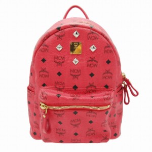 【中古】極美品 エムシーエム MCM Visetos Stark Backpack ヴィセトス スターク バックパック ロックスタッズ ME11