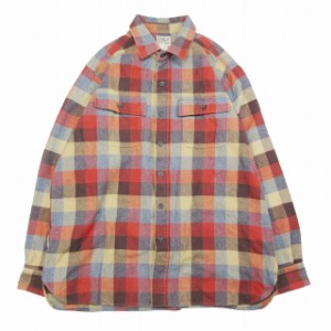 【中古】エルエルビーン L.L.BEAN シャミー クロス シャツ 長袖 フランネル プラッド チェック柄 カットソー トップス