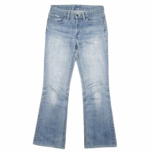 【中古】00s リーバイス Levi's STRAUSS&CO. デニム ジーンズ ブーツカット フレア 29 アイスブルー レディース ME12 