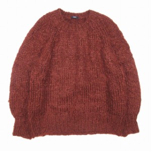 【中古】美品 21aw イレーヴ YLEVE MOHAIR ORGANIC WOOL HAND KNIT ハンドニット モヘア × オーガニックウール