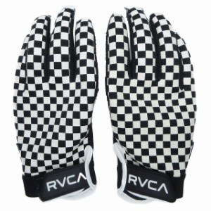 【中古】21AW ルーカ RVCA ST LINE コラボ ブロック チェック 手袋 グローブ 手ぶくろ エスティーライン/1 メンズ 