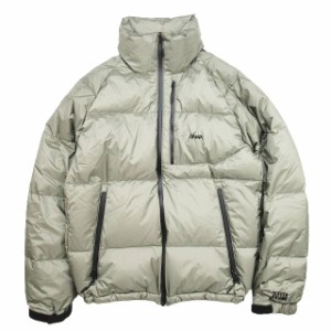 【中古】美品 22aw ナンガ NANGA ×DUFFER AURORA-TEX STAND COLLAR DOWN JACKET ダウンジャケット M カーキー ◎ME1 