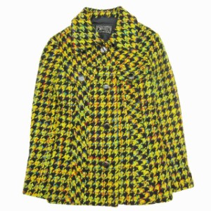 【中古】ORIGINAL FASHION Hana TOKYO ツイード 千鳥格子 テーラード ジャケット ステンカラー ブレザー ブルゾン