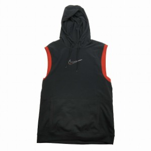 【中古】美品 ナイキ NIKE DRI-FIT ドライフィット ウィンドベスト ノースリーブ フーディー プルオーバー