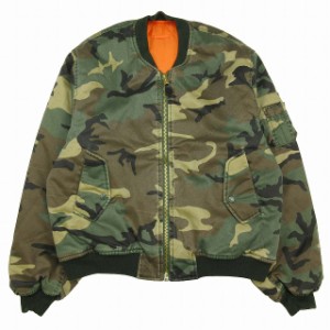 【中古】フォステックスガーメンツ FOSTEX GARMENTS MA-1 CAMO フライト ボンバー ジャケット カモフラ 迷彩