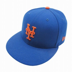 【中古】美品 ニューエラ NEW ERA MLB NEW YORK METS ニューヨーク・メッツ ベースボール キャップ 帽子 7 1/8