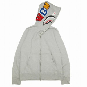 【中古】美品 アベイシングエイプ A BATHING APE shark full zip hoodie シャーク フルジップ フーディー パーカー