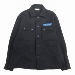 【中古】美品 18AW ラディアル FLAG TOWN-REGULAR COLLARED SHIRT L/S ヘリンボーン メルトン CPO シャツ ジャケット