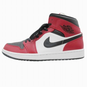 【中古】ナイキ NIKE AIR JORDAN1 MID CHICAGO エアジョーダン1 ミッド シカゴ ブラックトゥ スニーカー 554724-069