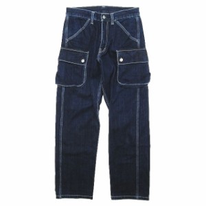 【中古】児島 ジーンズ KOJIMA JEANS デニム カーゴ パンツ インディゴ ボトムス サイズ30 ブルー 青 メンズ /◎ME3 