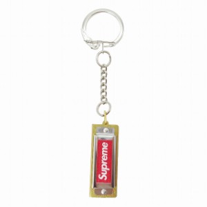 【中古】極美品 20AW シュプリーム SUPREME Hohner keychain ハーモニカ キーチェーン ミニチュア ロゴ プリント