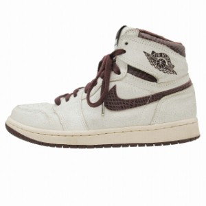 【中古】2021年 ナイキ × アママニエール Air Jordan 1 Retro エアジョーダン1 レトロ ハイ スニーカー DO7097-100