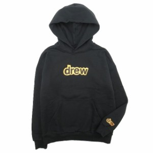 【中古】未使用品 ドリューハウス drew house Secret Hoodie シークレット フーディー ロゴ パーカー M ブラック