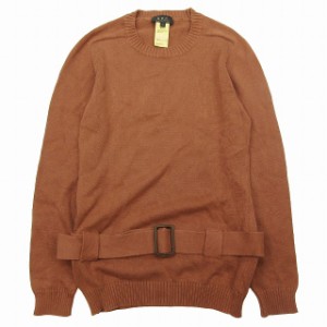 【中古】06SS オールド アーペーセー OLD A.P.C. ベルテッド コットン ニット セーター 長袖 ♪3