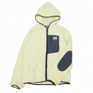 【中古】ヘリーハンセン HELLY HANSEN ボア フリース ジャケット エルボーパッチ フーディー ナイロン 切替