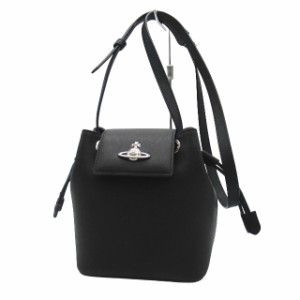 【中古】極美品 ヴィヴィアンウエストウッド Vivienne Westwood SMALL BUCKET スモール バケット ショルダーバッグ 黒