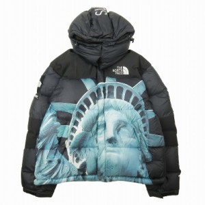 【中古】美品 19AW シュプリーム × ザノースフェイス Statue Of Liberty Baltro Jacket ダウン ジャケット