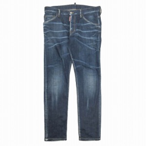 【中古】美品 24SS ディースクエアード DSQUARED2 DARK CLEAN WASH SKATER JEANS スケーター デニム パンツ ジーンズ