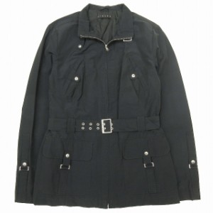 【中古】シスレー SISLEY コットン × ナイロン ベルテッド ショート ジャケット ブルゾン BLM4