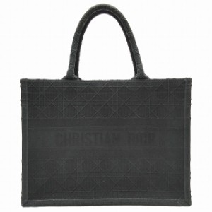 【中古】美品 クリスチャンディオール Christian Dior BOOK TOTE ブック トート カナージュ ミディアムバッグ