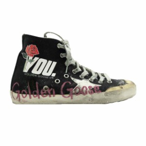 【中古】ゴールデングース GOLDEN GOOSE GGDB FRANCY YOU.VENICE フランシー スニーカー ハイカット キャンバス