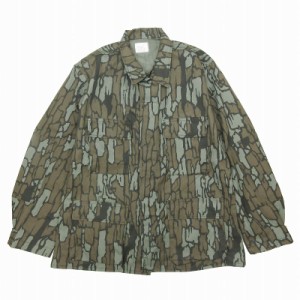 【中古】美品 US.ARMY アメリカ軍 COMBAT COAT トライアル カモ 迷彩柄 ミリタリー BDUジャケット ブルゾン M