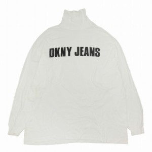 【中古】ダナキャランニューヨーク DKNY ヴィンテージ JEANS ハイネック Tシャツ カットソー トップス 長袖 F