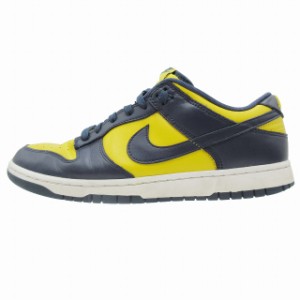 【中古】2021年 ナイキ NIKE DUNK LOW RETRO Michigan ダンクロー レトロ ミシガン スニーカー DD1391-700