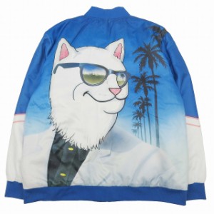 【中古】美品 リップンディップ RIPNDIP Show Biz Poly Varsity Jacket ショウビズ ポリ バーシティ ジャケット