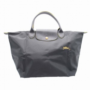 【中古】美品 ロンシャン LONGCHAMP ル プリアージュ 折り畳み トートバッグ ハンドバッグ ナイロン ロゴマーク