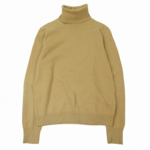 【中古】美品 17AW ユニクロ UNIQLO カシミヤ100％ ニット タートルネック 長袖 セーター プルオーバー カットソー