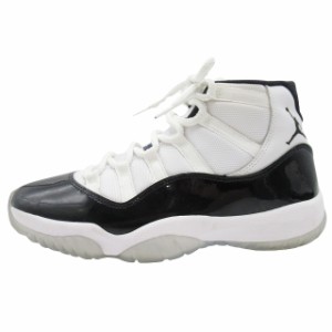 【中古】2018年 ナイキ NIKE AIR JORDAN 11 RETRO "CONCORD" 378037-100 エアジョーダン コンコルド US8.5/26.5cm