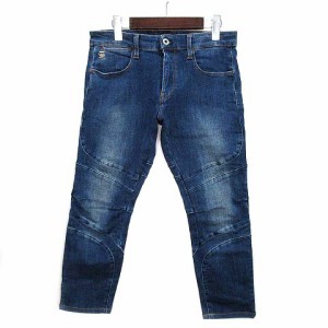 【中古】ジースターロウ G-Star RAW MOTAC-O DC 3D スキニー バイカー デニム パンツ ジーンズ インディゴ 30 メンズ