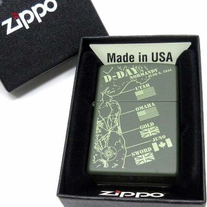 【中古】新品同様 ジッポー ZIPPO アニバーサリーコレクション Dデイ D-day アーミー ミリタリー ライター グリーンマット 2015年製 