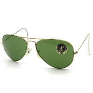 【中古】レイバン RAY BAN B&L ティアドロップ サングラス ヴィンテージ USA製 ゴールド ☆AA★ メンズ