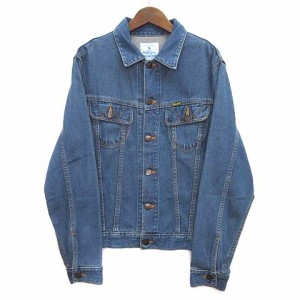 【中古】ラングラージャパン LADY WRANGLER STYLE VALUE レーヨン 混紡 デニムジャケット Gジャン インディゴ  レディース