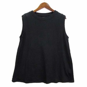 【中古】バトナー BATONER AIR BIG TANK TOP リネン Aライン タンクトップ ブラック 黒 1 BN-22SL-056 レディース