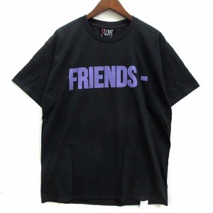 【中古】未使用品 ヴィーロン VLONE フリークスストア FRIENDS S/S TEE フレンズ Tシャツ 半袖 クルーネック ブラック 黒 M メンズ