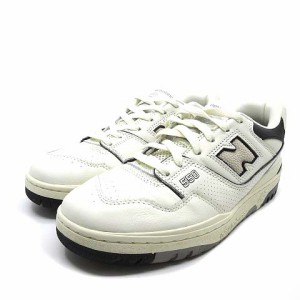 【中古】ニューバランス NEW BALANCE BB550LWT レザー スニーカー シューズ ホワイト 白 27cm メンズ