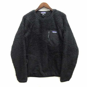 【中古】パタゴニア Patagonia ロスガトス クルーネック プルオーバー ボア フリース 25895 FA20 ブラック 黒 S メンズ