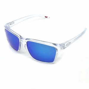 【中古】オークリー OAKLEY サイラス SYLAS サングラス ポリッシュドクリア ミラーレンズ プリズムサファイア OO9448F-0858 