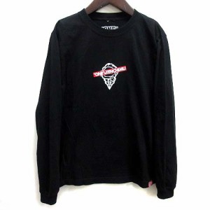 【中古】峰竜太 ワンガレージ ONEGARAGE てんちむ コラボ Tシャツ カットソー ロンT てんちむそう 長袖 黒 ブラック S メンズ レディース