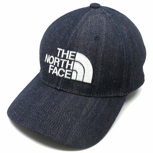 【中古】ザノースフェイス THE NORTH FACE TNFロゴ キャップ 刺繍 ストラップバック デニム インディゴ ID NN02135 メンズ